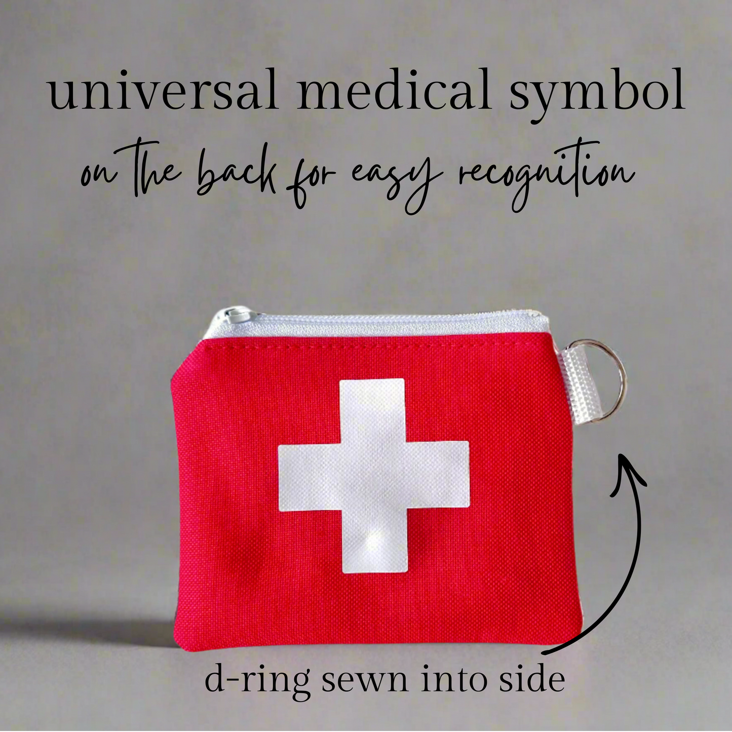 Customizable Insulated Allergy Bag – Compact Emergency Medication Pouch for Auvi-Q, Antihistamines